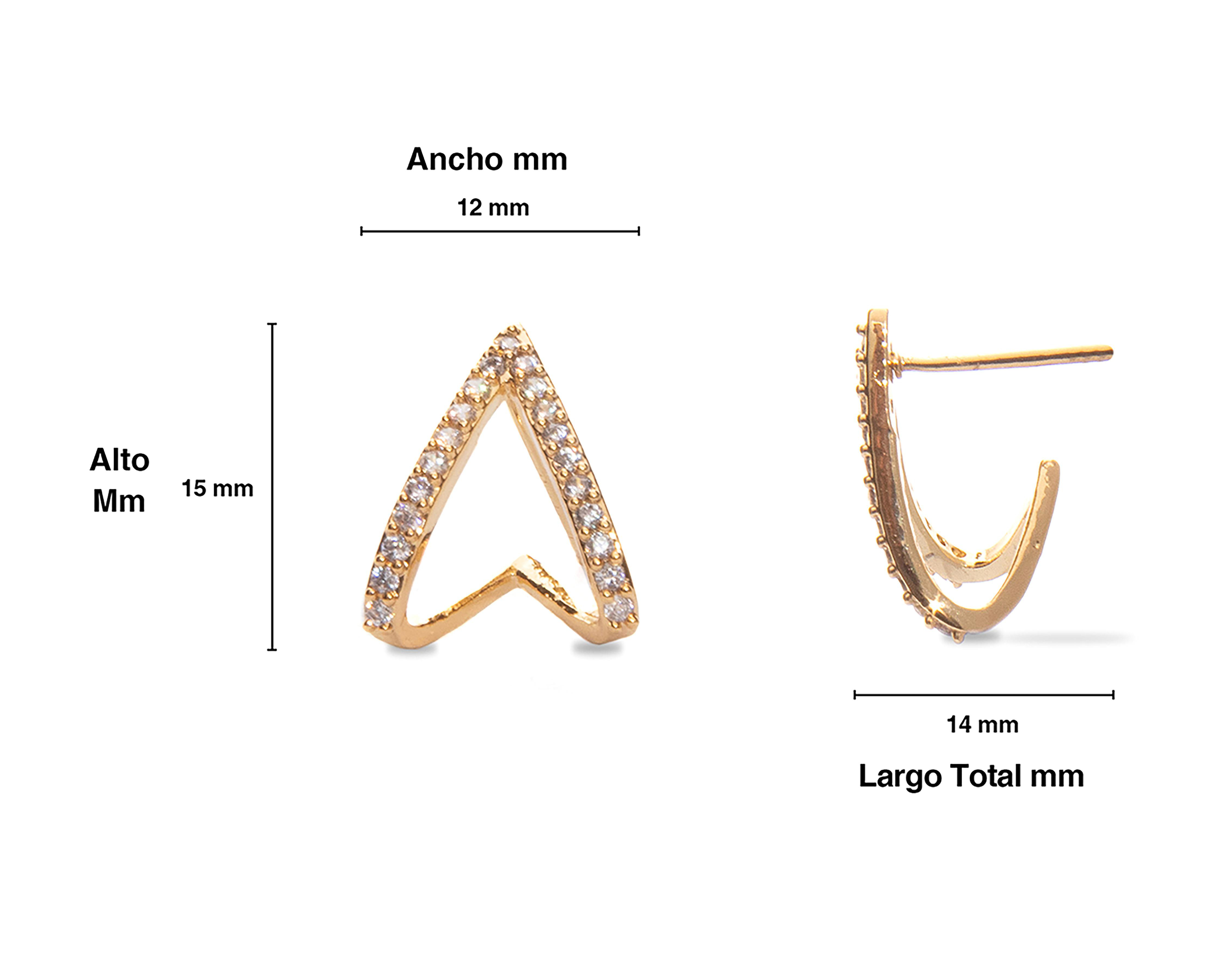 Foto 4 pulgar | Arracadas de Oro 18K Girondela