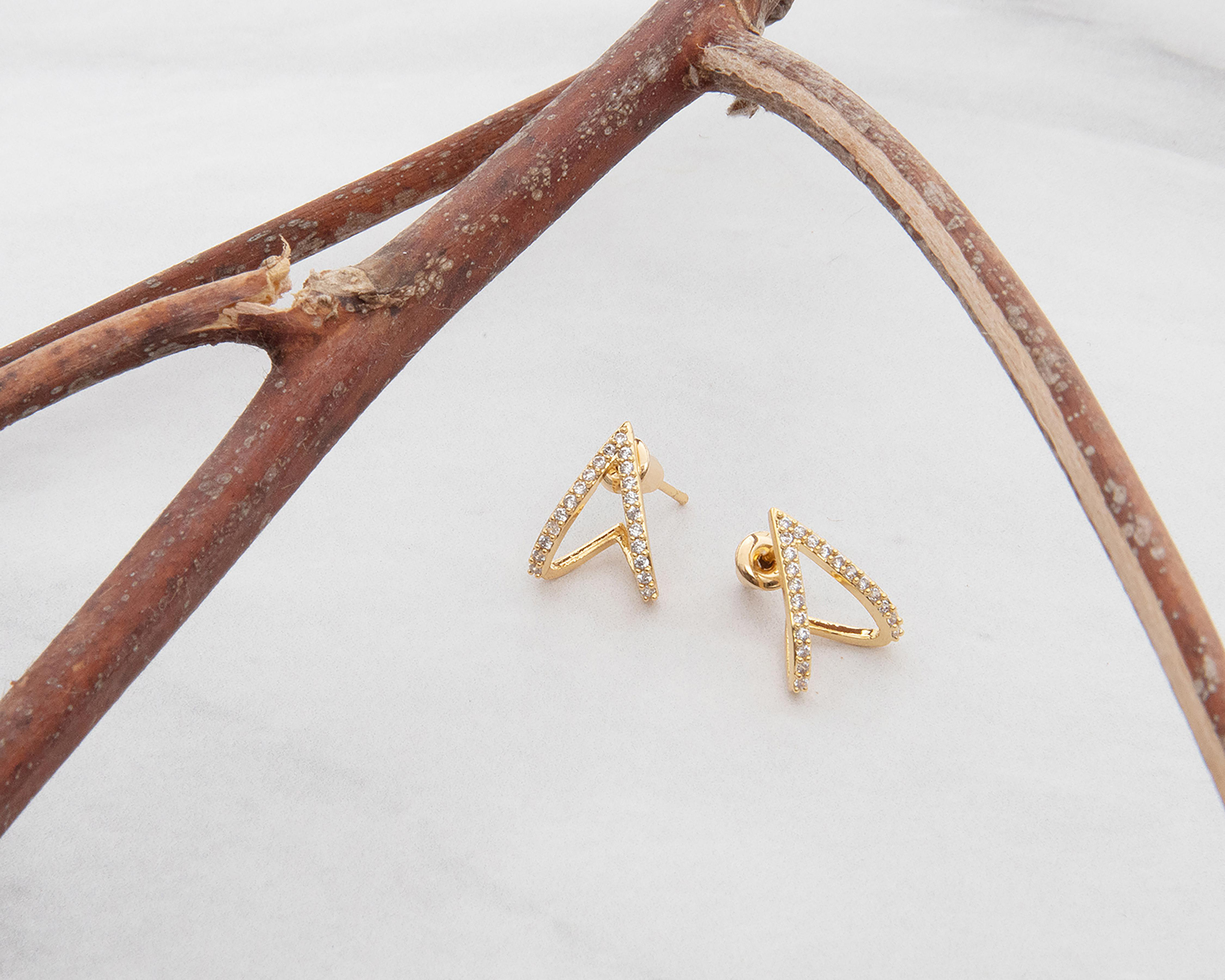 Foto 5 | Arracadas de Oro 18K Girondela