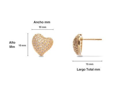 Foto 3 | Aretes de Oro 18K Girondela