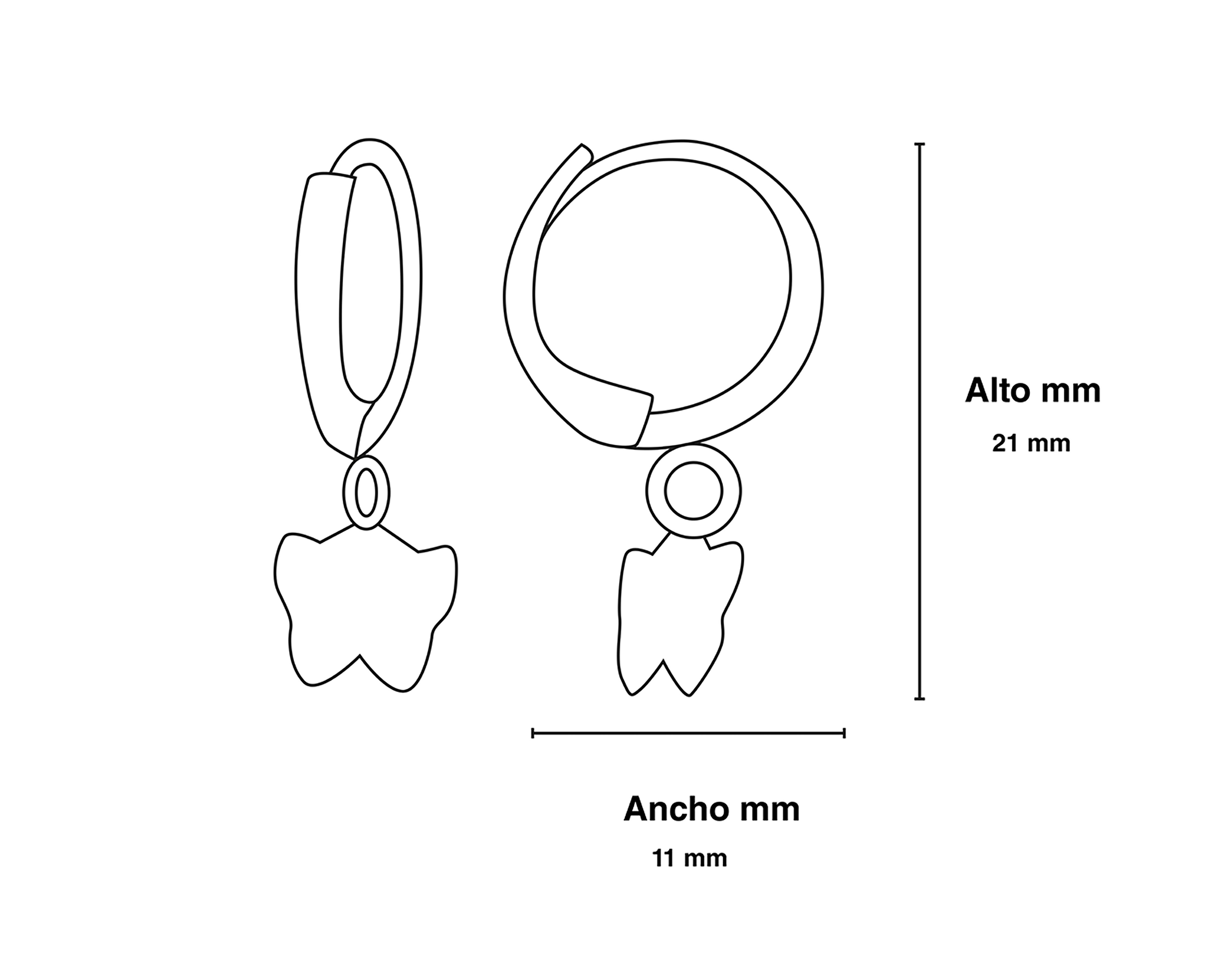 Foto 5 pulgar | Arracadas de Oro 18K Girondela