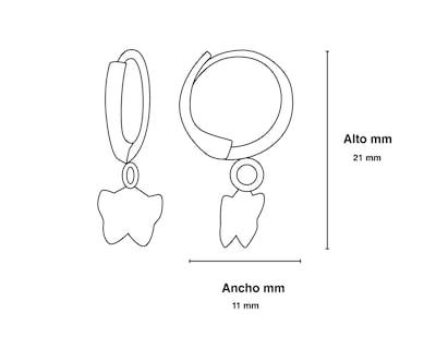 Foto 4 | Arracadas de Oro 18K Girondela