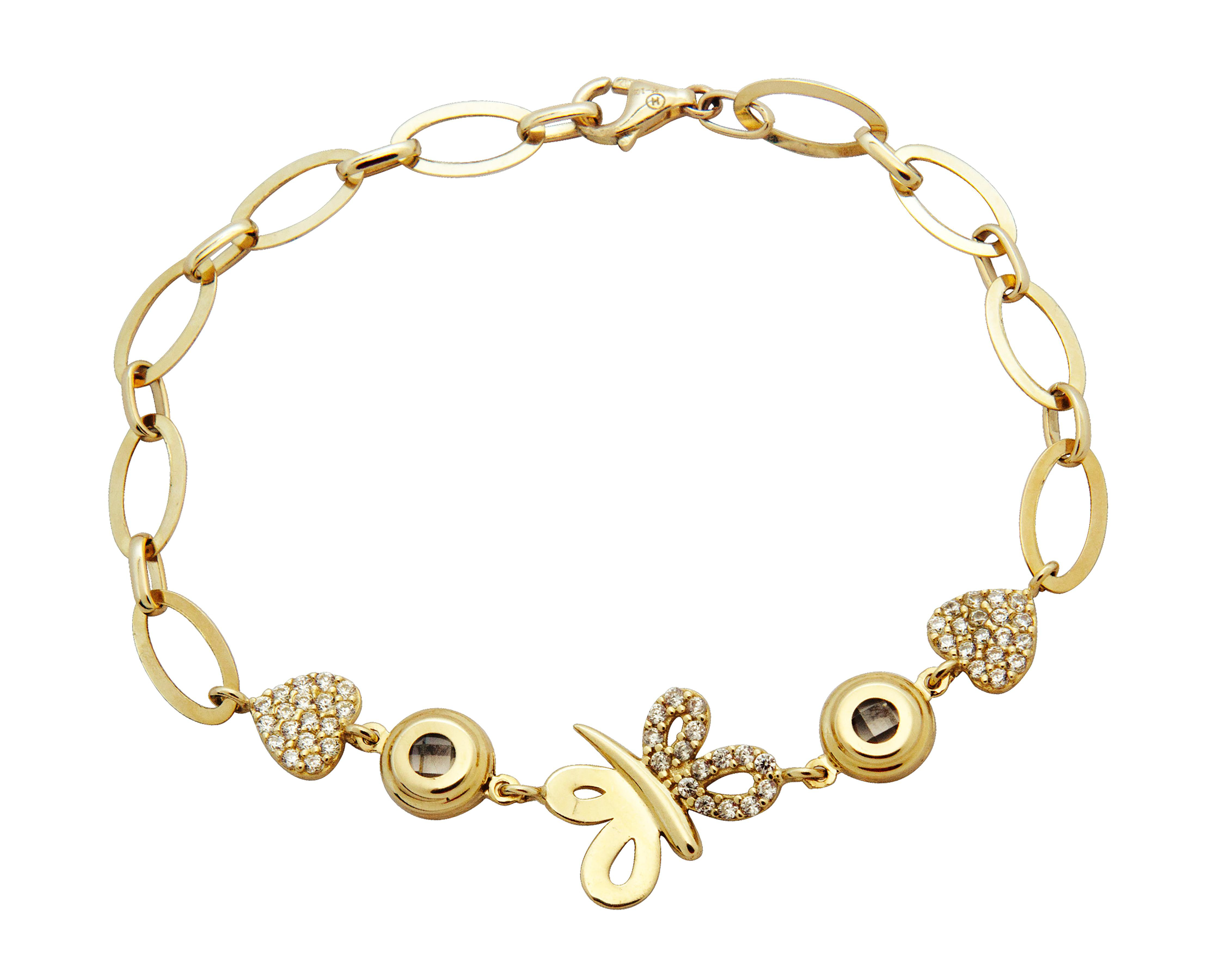 Foto 1 | Pulsera de Oro 10K Sentimientos
