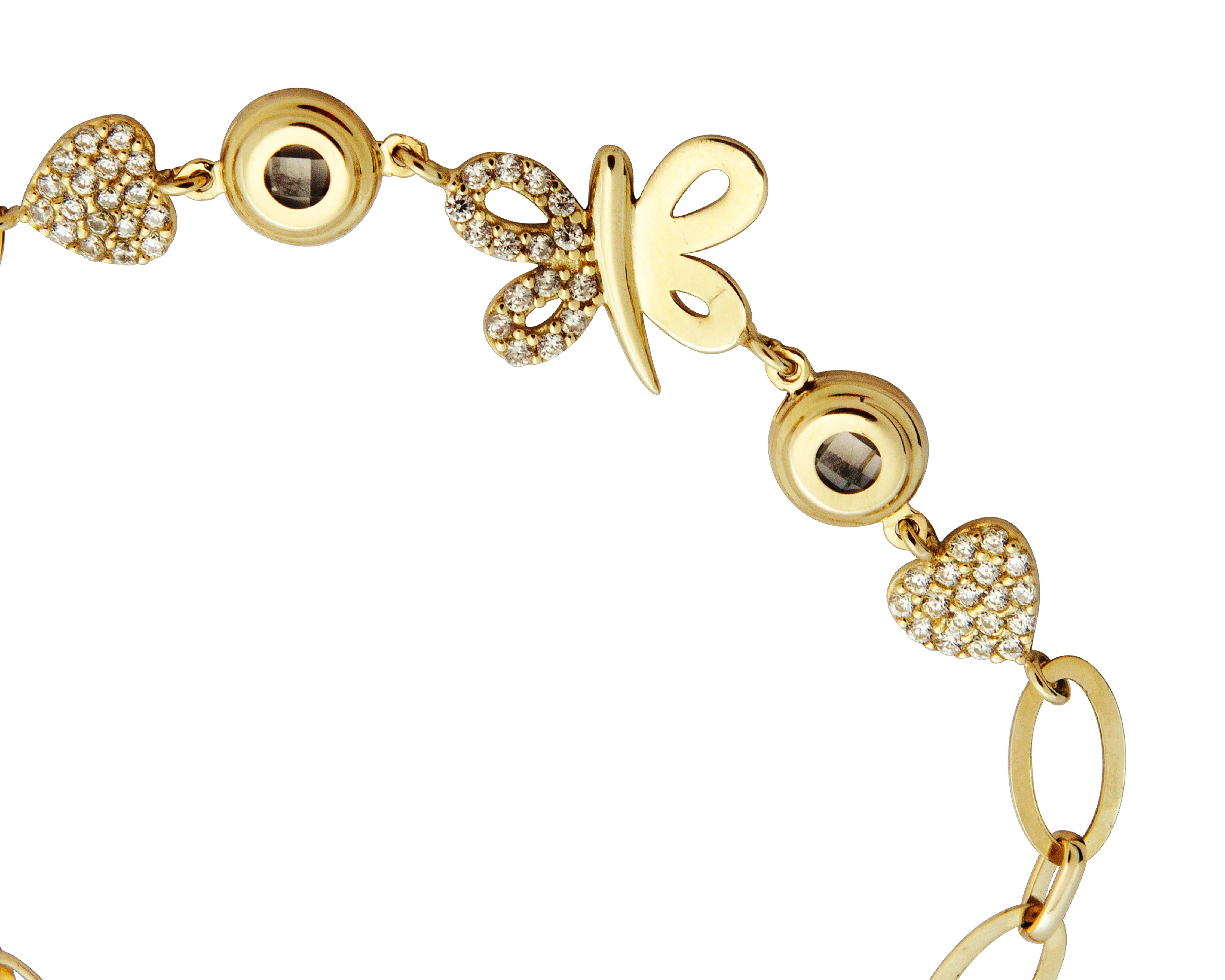 Foto 2 | Pulsera de Oro 10K Sentimientos