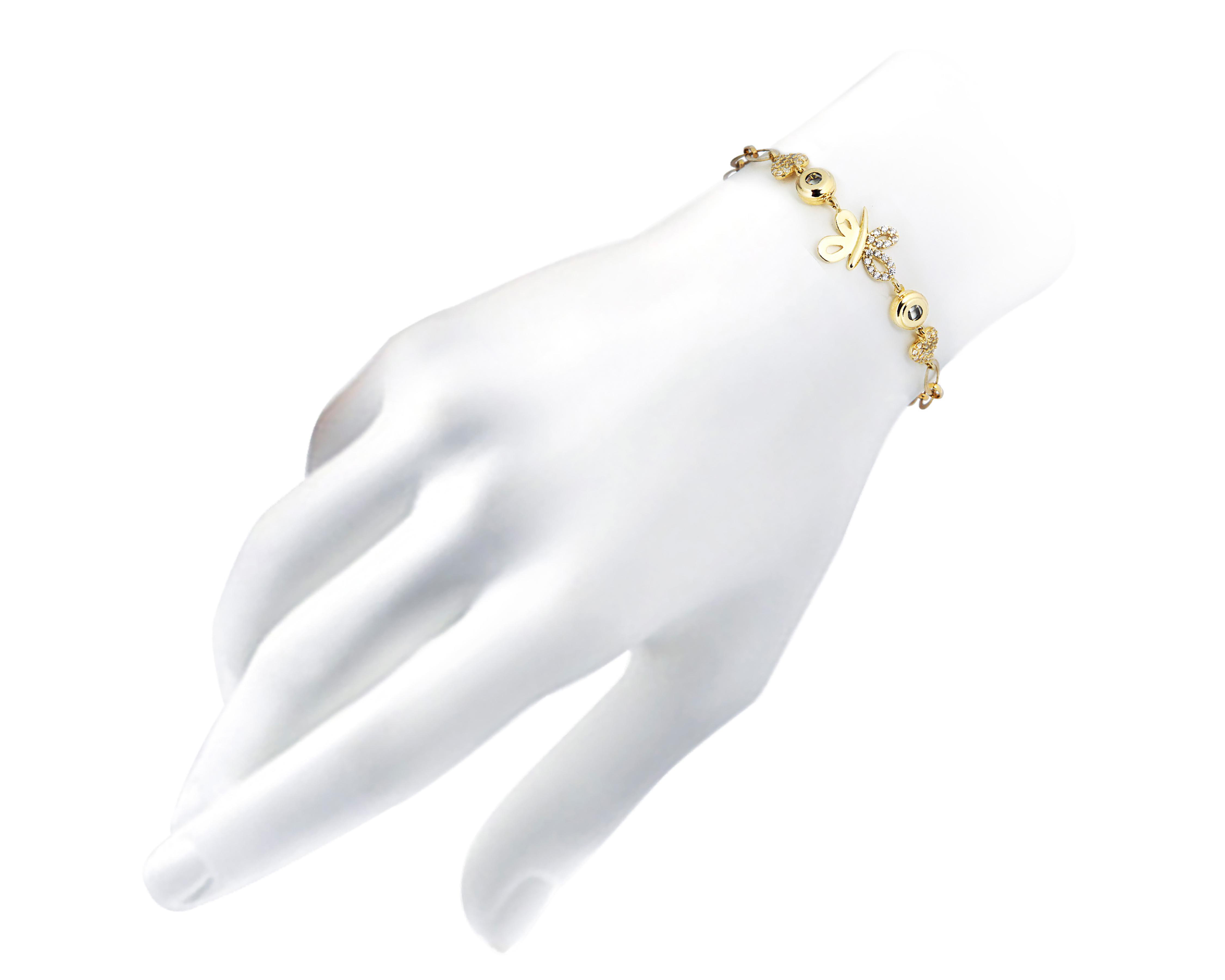 Foto 4 | Pulsera de Oro 10K Sentimientos