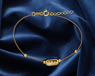 Foto 5 | Pulsera de Oro 14K Sentimientos