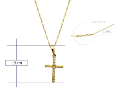 Foto 6 | Collar de Oro 10K Sentimientos