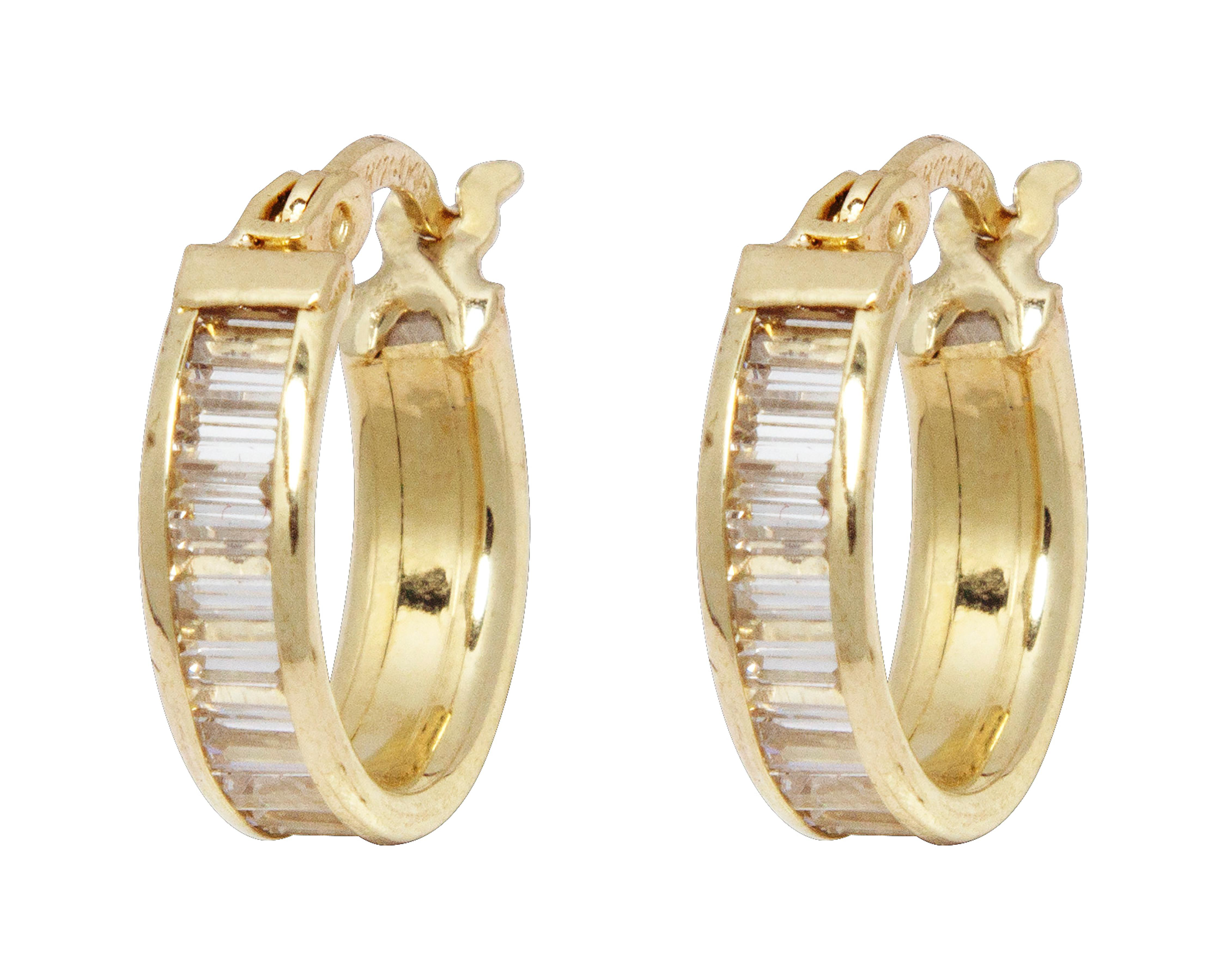 Foto 3 pulgar | Arracadas de Oro 14K Sentimientos