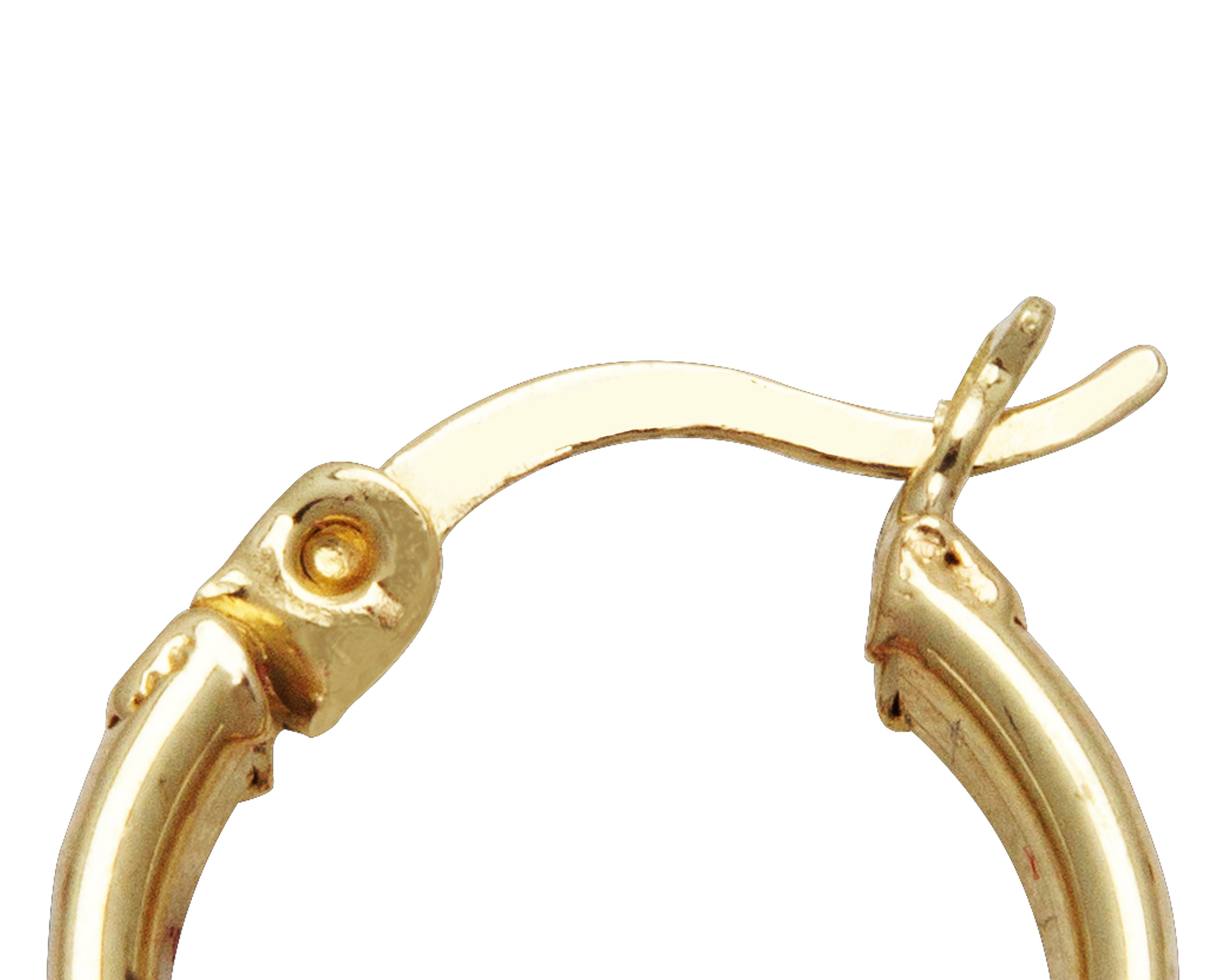 Foto 4 pulgar | Arracadas de Oro 14K Sentimientos