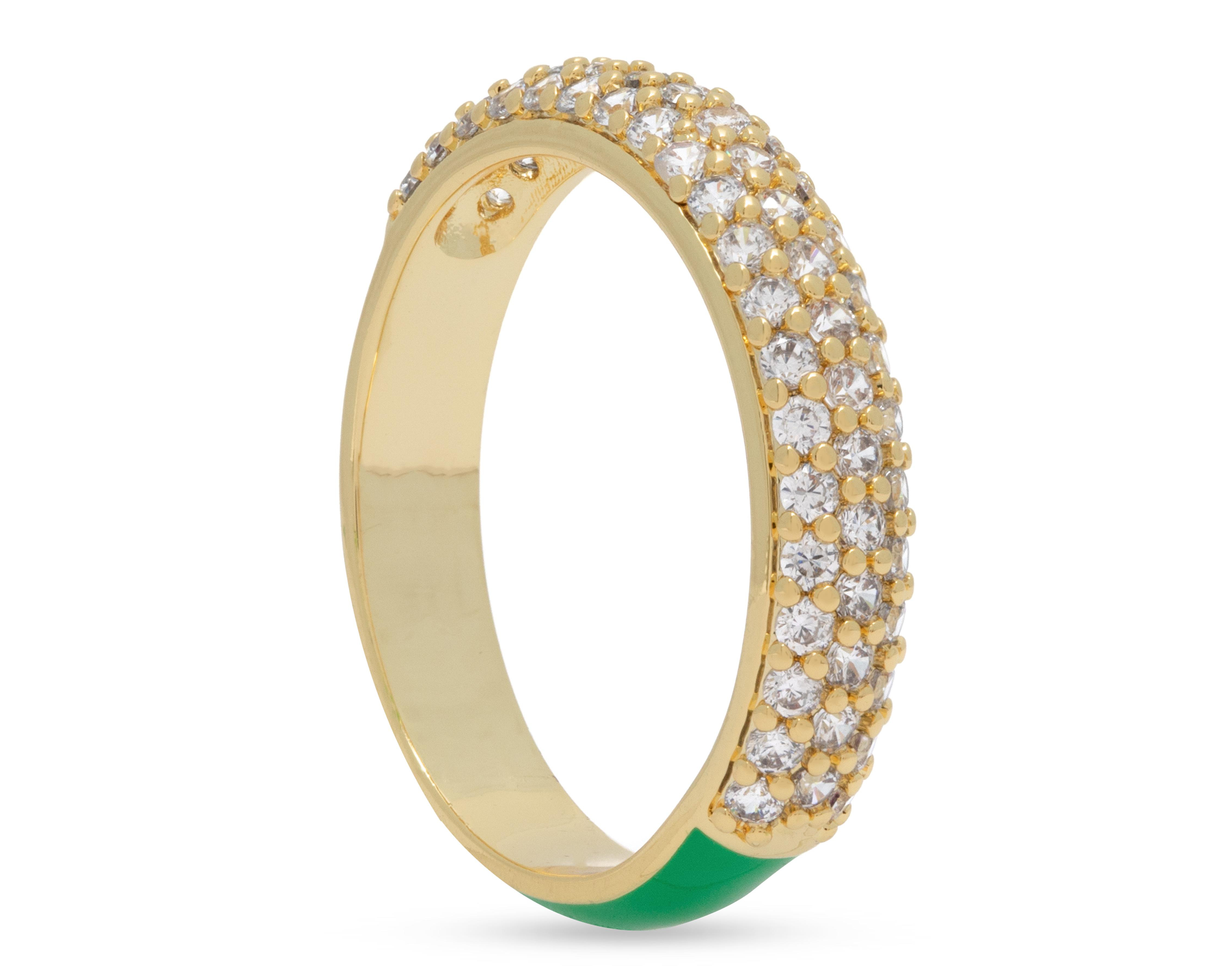 Anillo Chapa de Oro 18k Zhefan 8-8.5