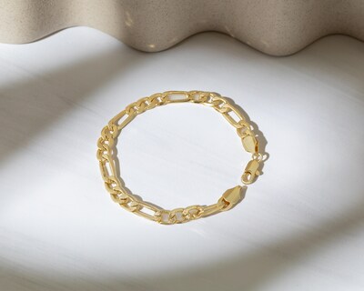 Foto 4 | Pulsera de Chapa de Oro 18K Plafer