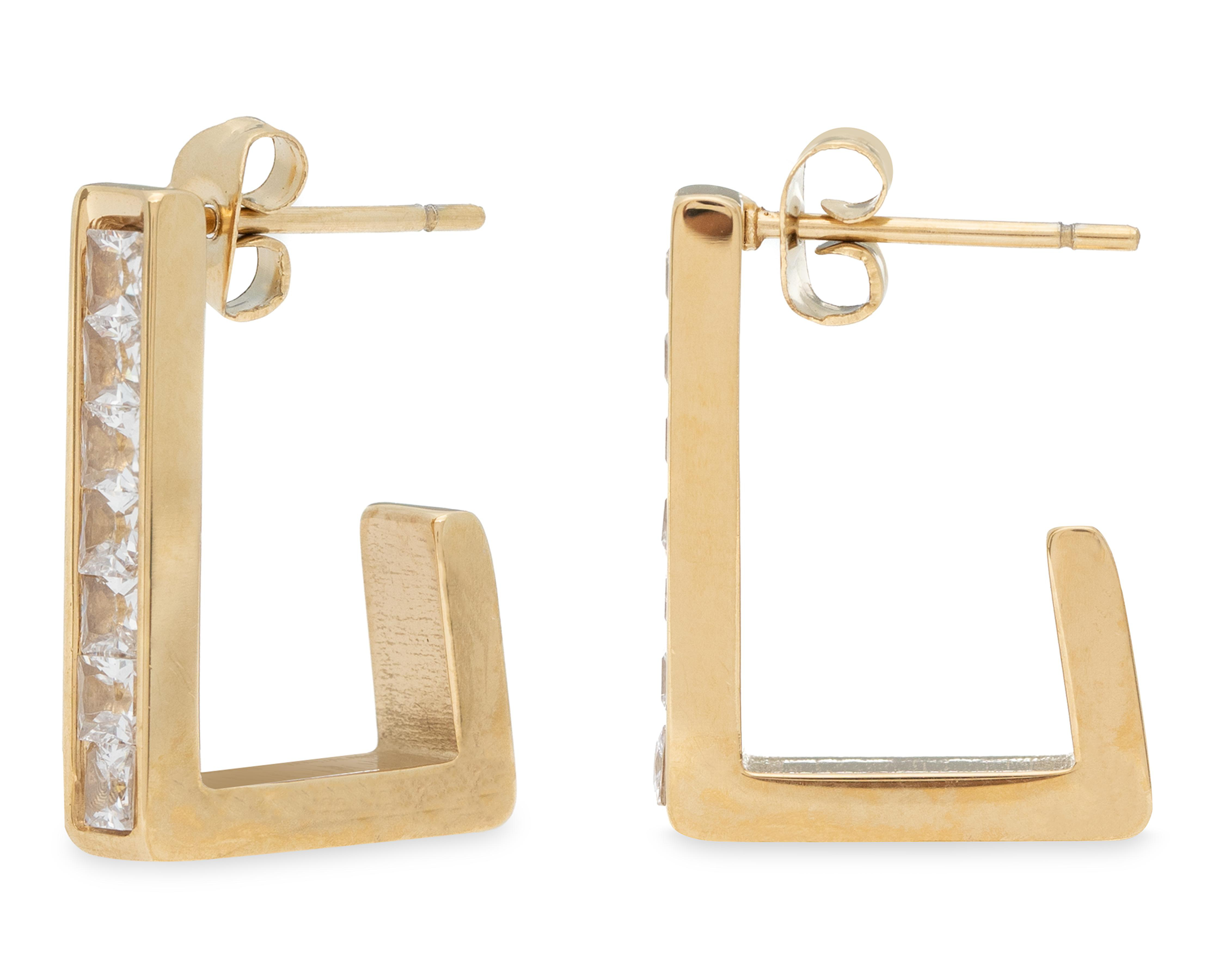 Aretes de Acero Inoxidable Jennifer Lopez