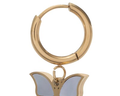Foto 3 | Aretes de Acero Inoxidable Thinner