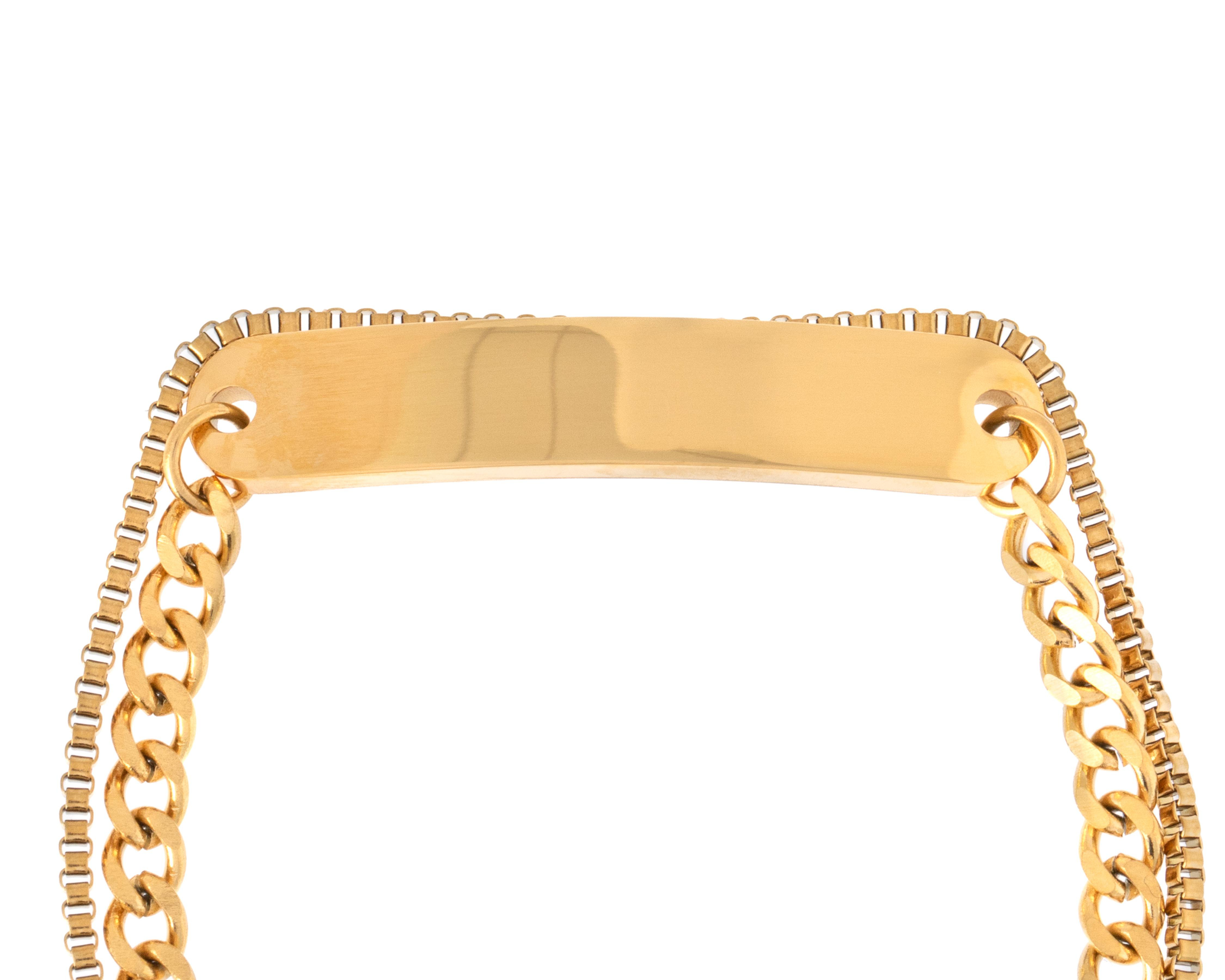 Foto 4 pulgar | Pulsera de Acero Inoxidable Thinner