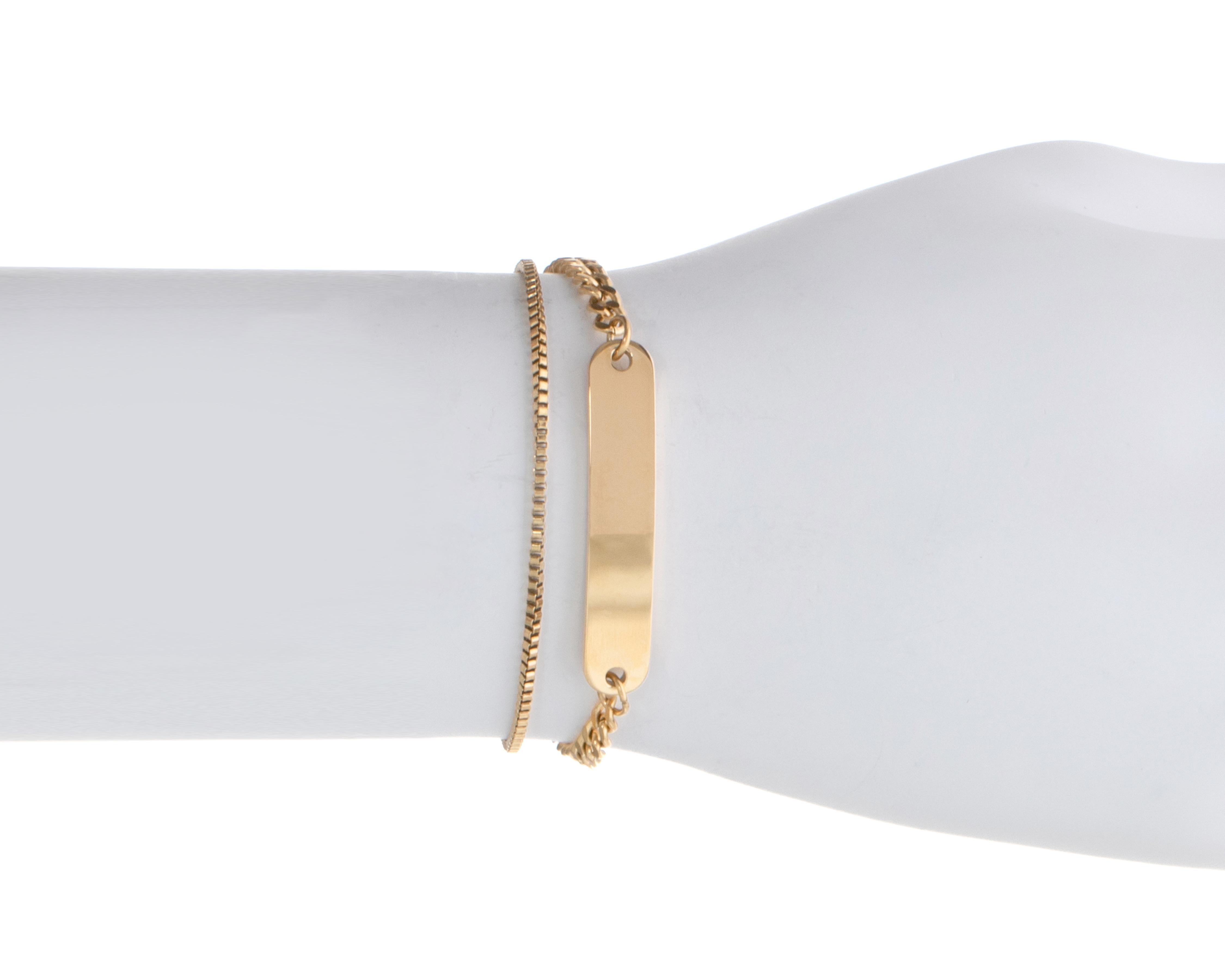 Foto 5 pulgar | Pulsera de Acero Inoxidable Thinner