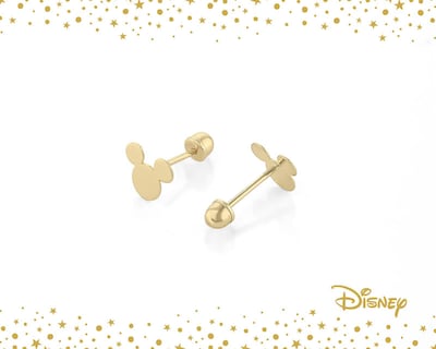 Foto 2 | Broqueles de Oro 10K Disney