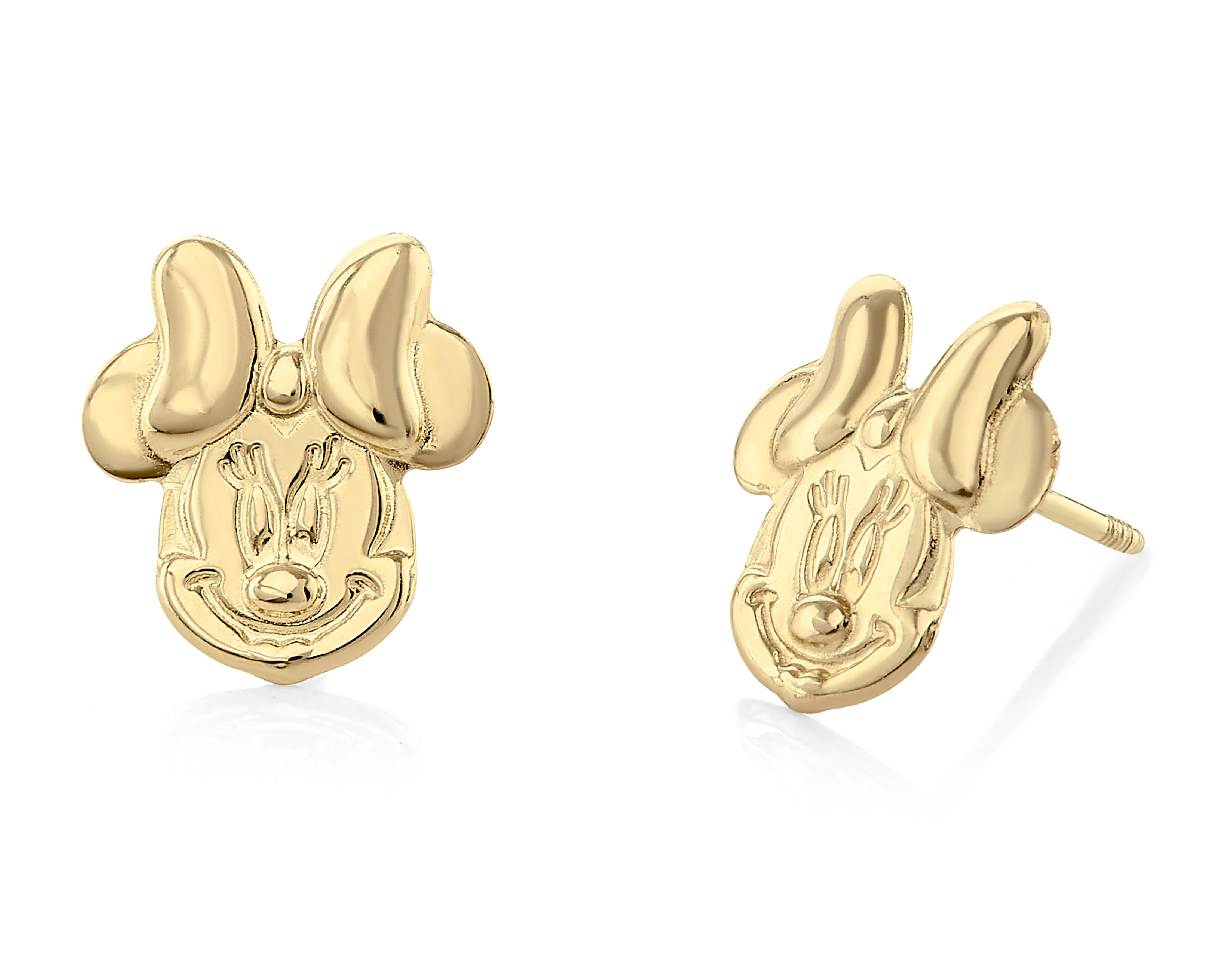 Broqueles de Oro 10K Minnie Mouse Disney $739