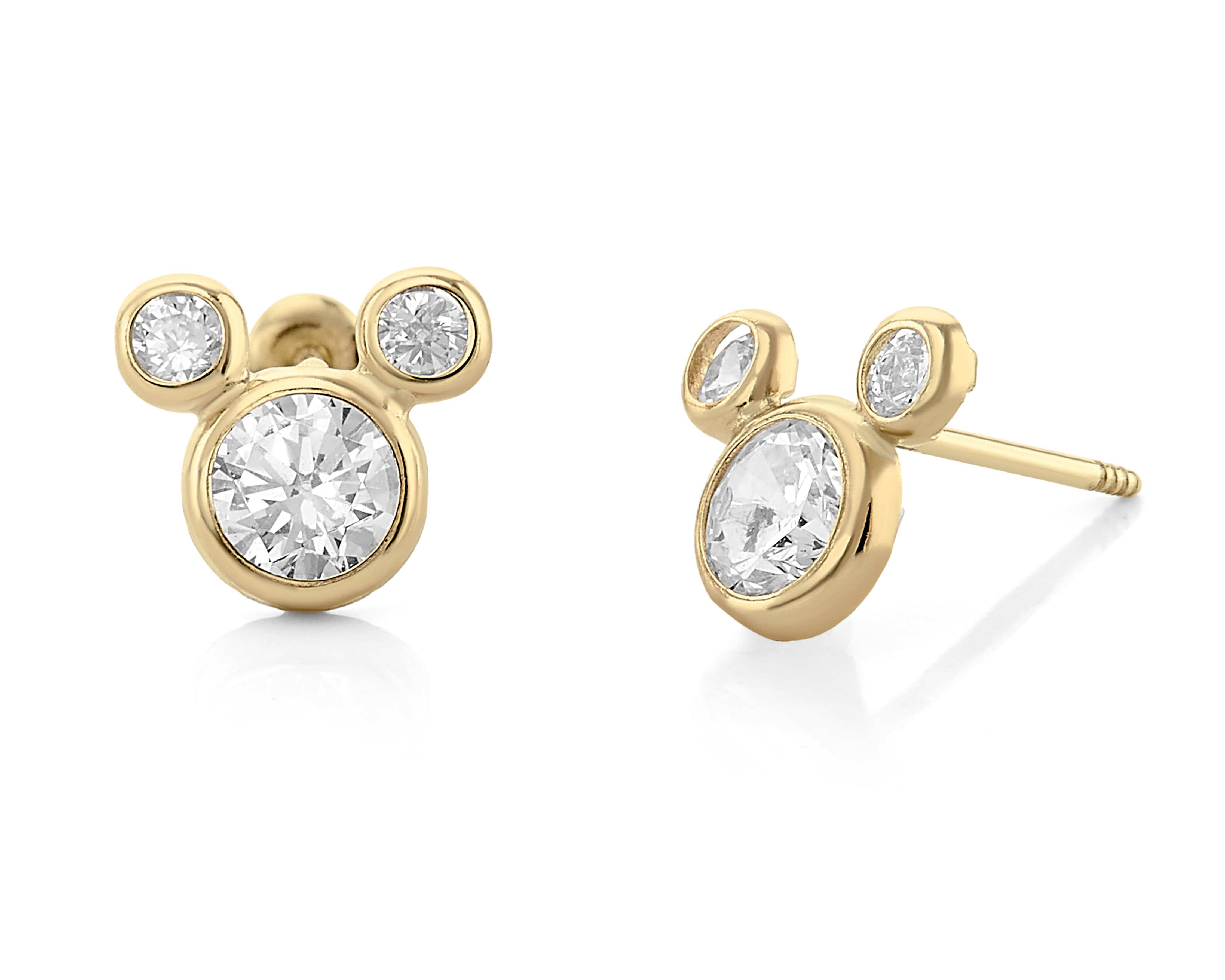 Broqueles de Oro 10K Minnie Mouse Disney $739