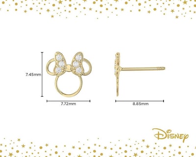Foto 3 | Broqueles de Oro 10K Disney