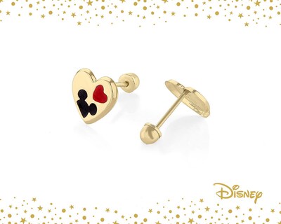 Foto 2 | Broqueles de Oro 10K Minnie Mouse Disney