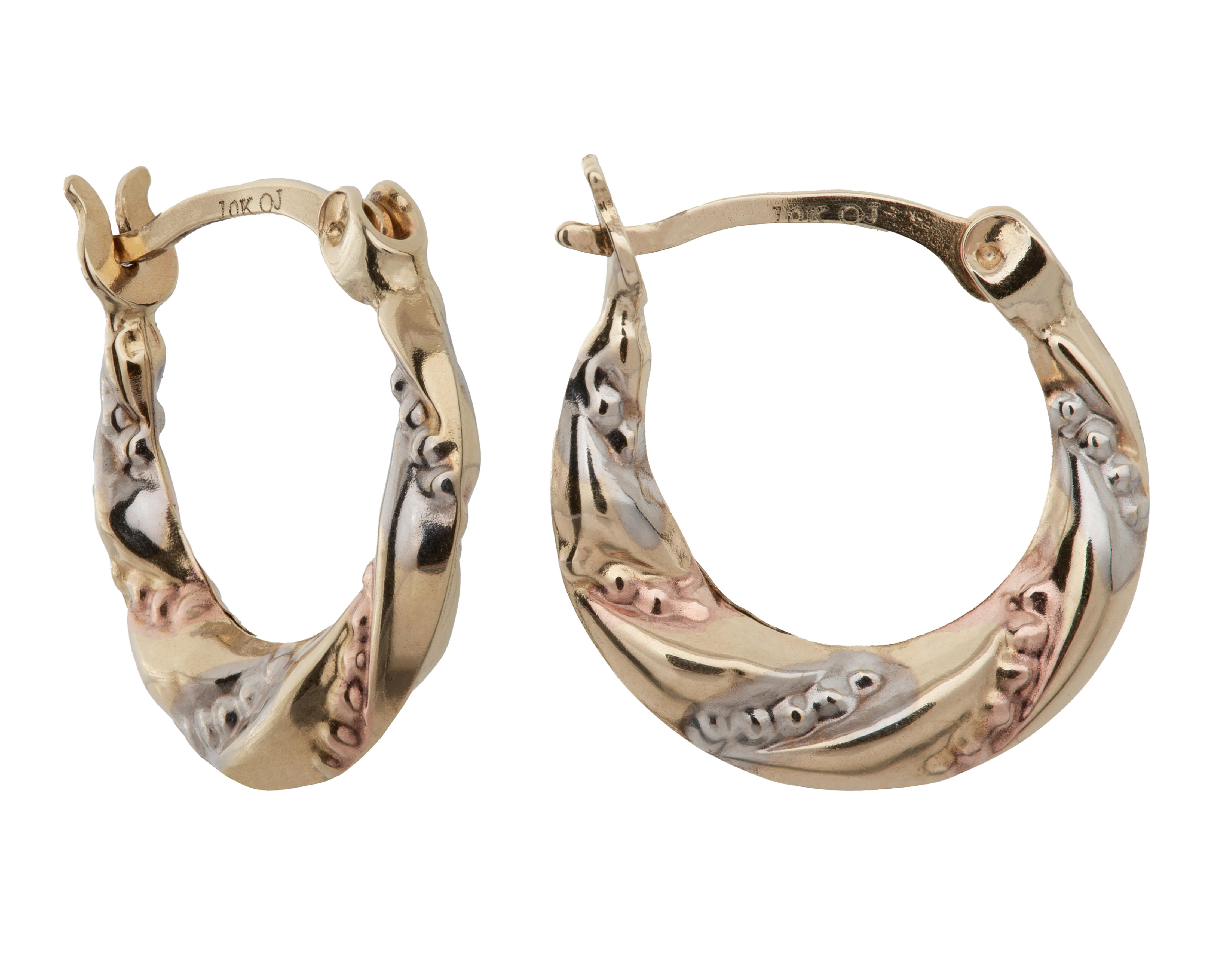 Arracadas de Oro 10K Sentimientos $1,099