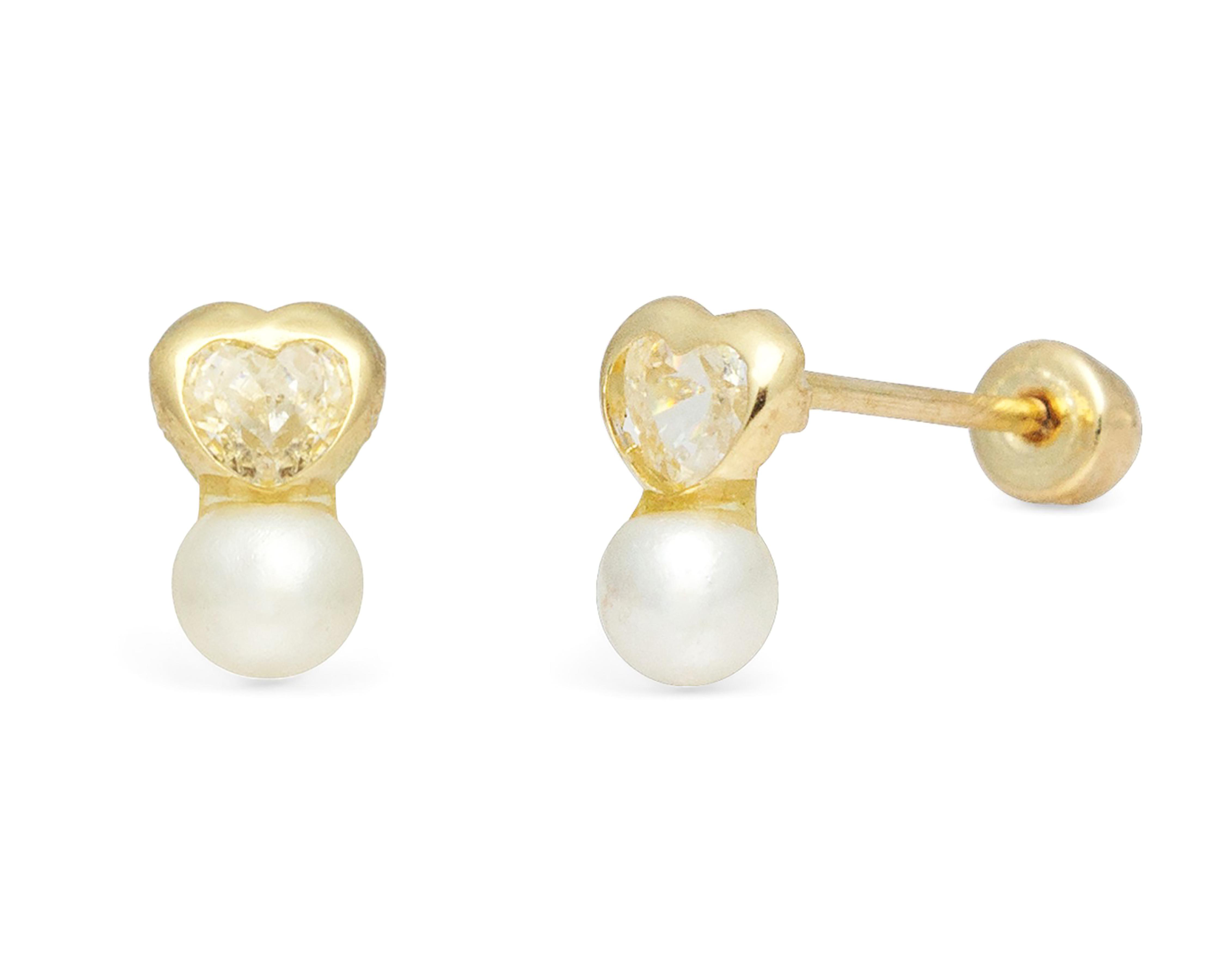 Broqueles de Oro 10K Baby Colors $649