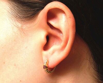 Foto 5 | Arracadas de Chapa de Oro 18K Girondela