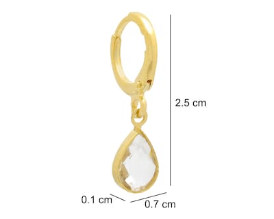 Foto 4 | Arracadas de Chapa de Oro 18K Girondela