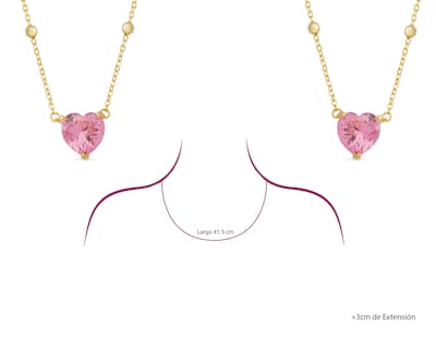 Foto 6 | Collar de Chapa de Oro 18K Unlimited