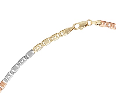 Foto 4 | Cadena de Chapa de Oro 18K Sentimientos