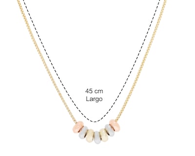 Foto 6 | Collar de Chapa de Oro 18K Zokko