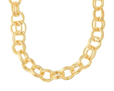 Foto 2 | Cadena de Chapa de Oro 18K Plafer