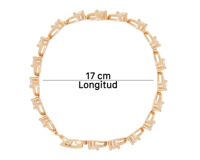 Foto 7 | Pulsera de Chapa de Oro Unlimited