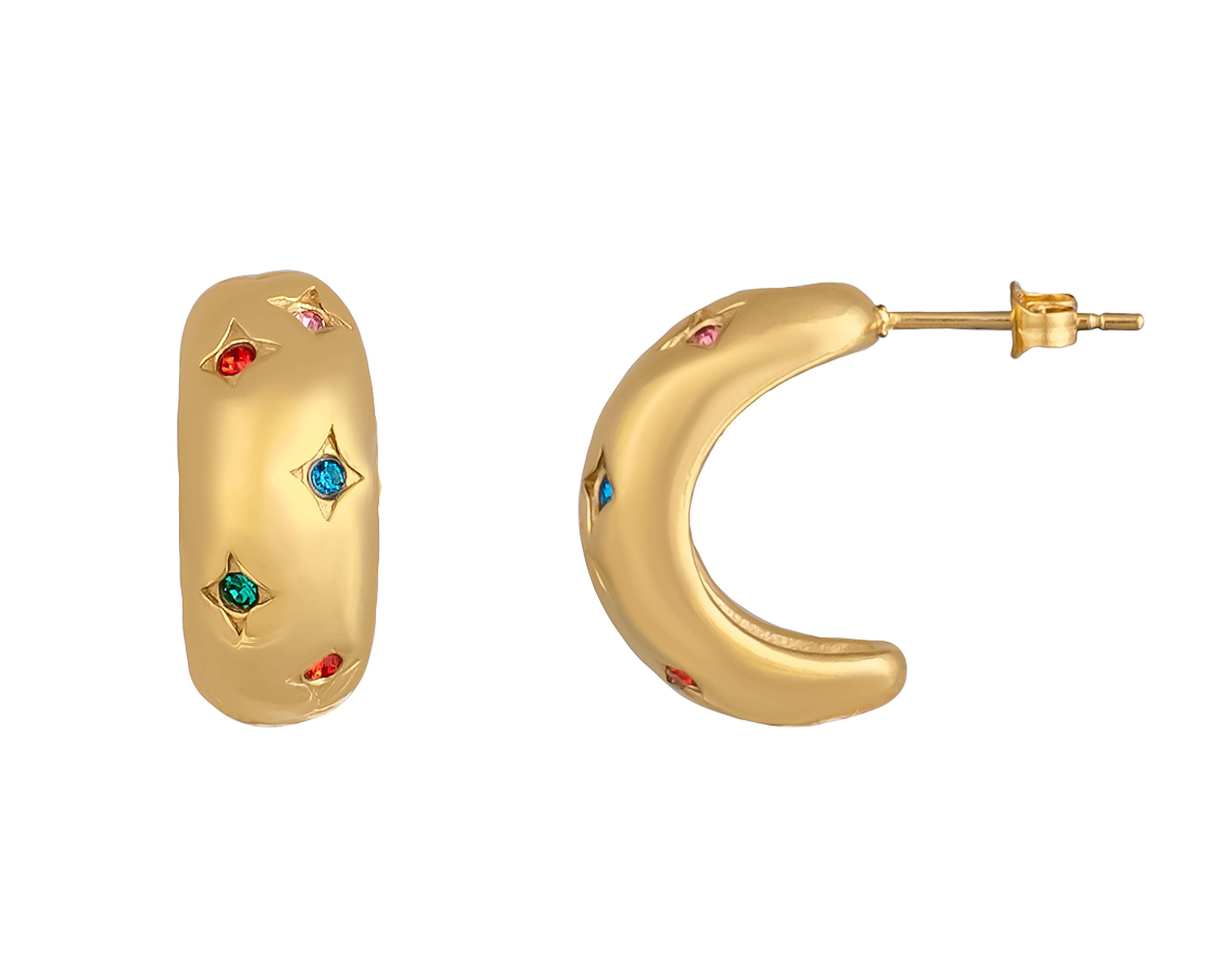 Aretes de Acero Inoxidable Jennifer Lopez