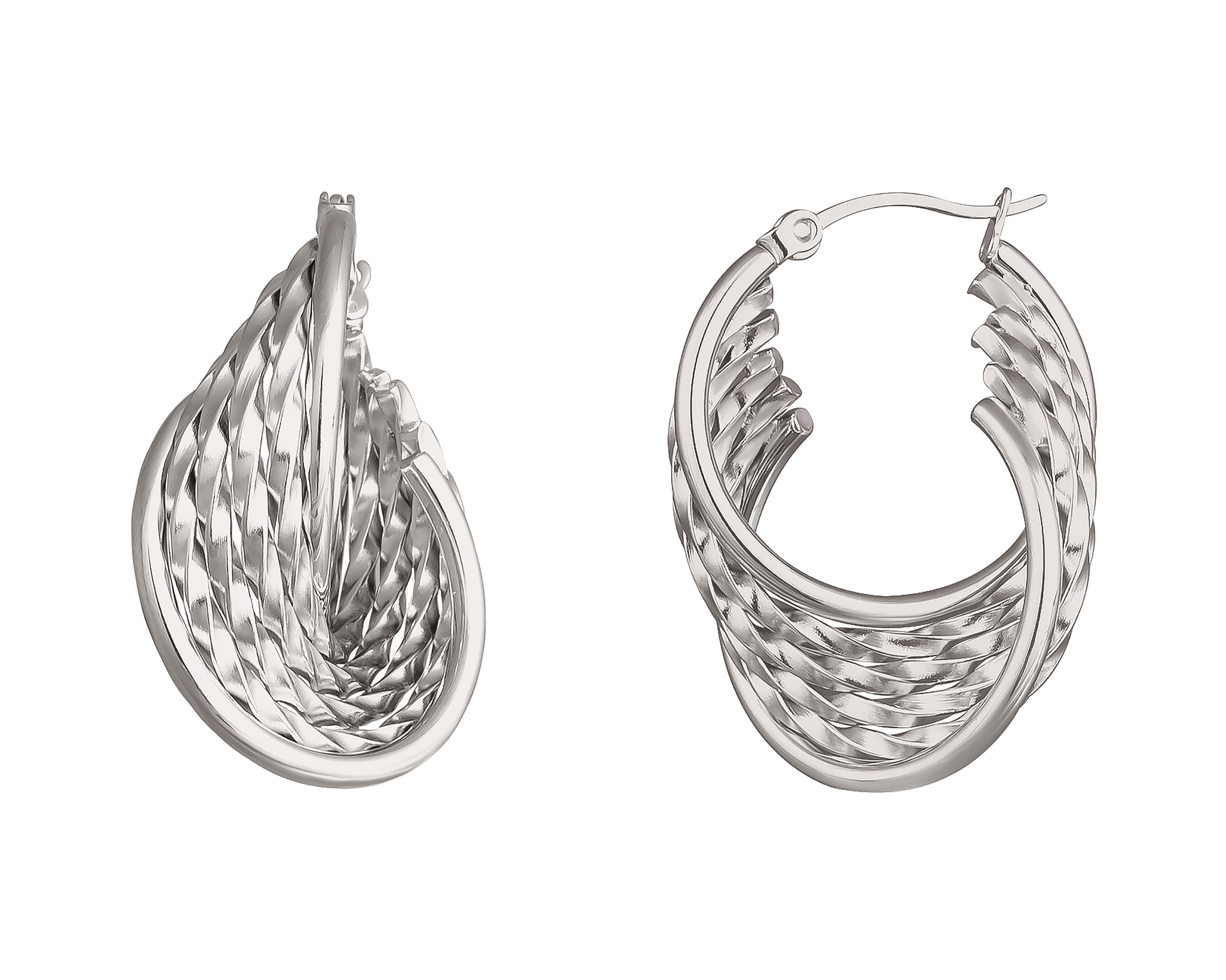 Aretes de Acero Inoxidable Jennifer Lopez