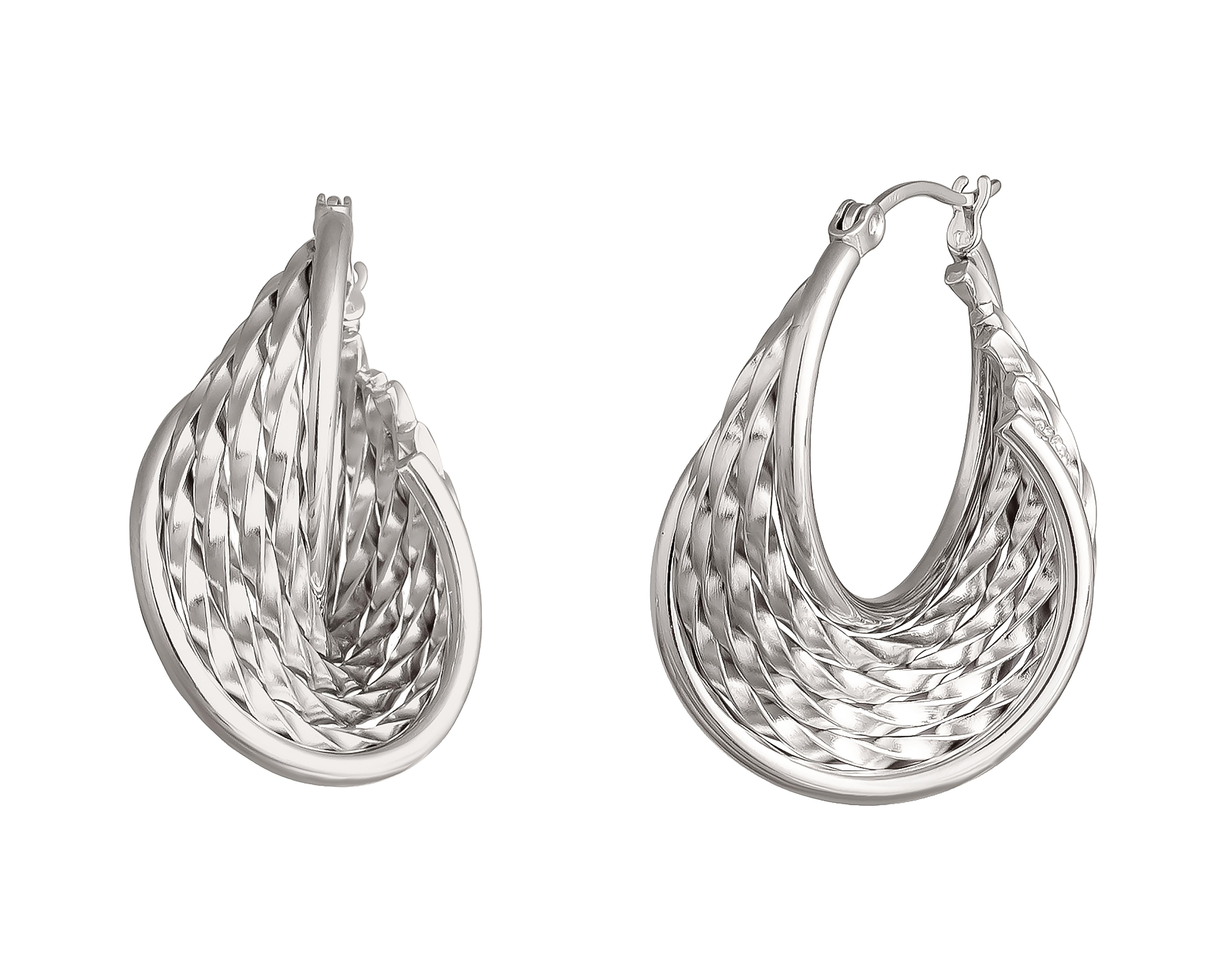 Foto 3 pulgar | Aretes de Acero Inoxidable Jennifer Lopez