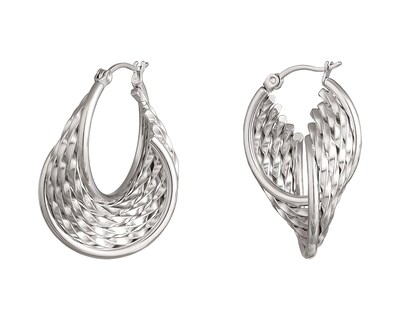 Foto 3 | Aretes de Acero Inoxidable Jennifer Lopez