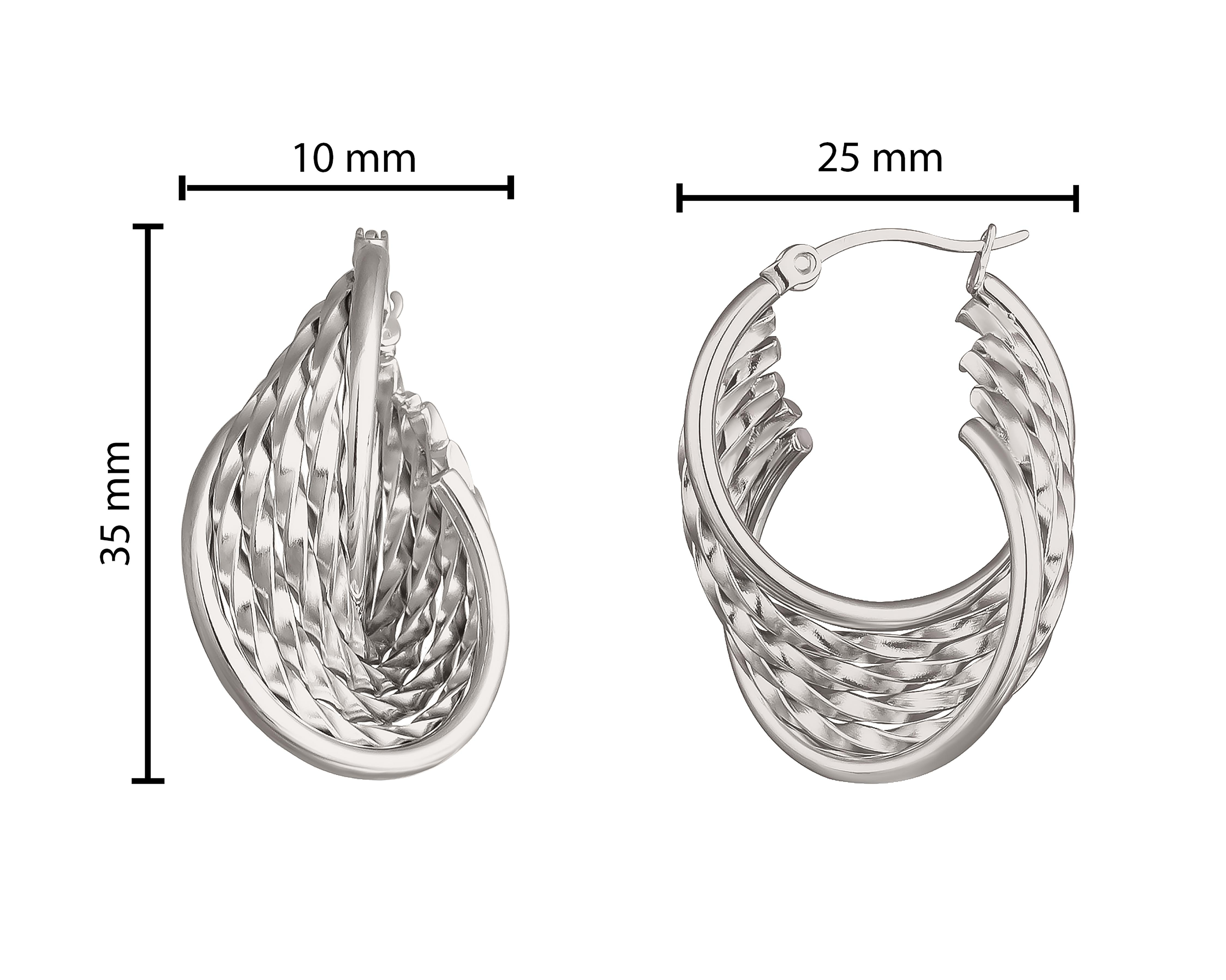 Foto 5 pulgar | Aretes de Acero Inoxidable Jennifer Lopez