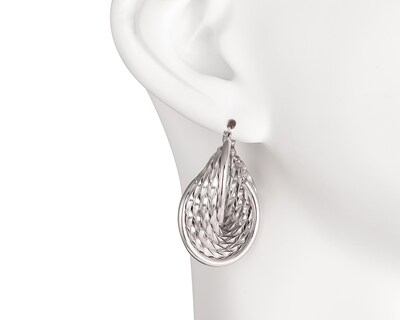 Foto 5 | Aretes de Acero Inoxidable Jennifer Lopez