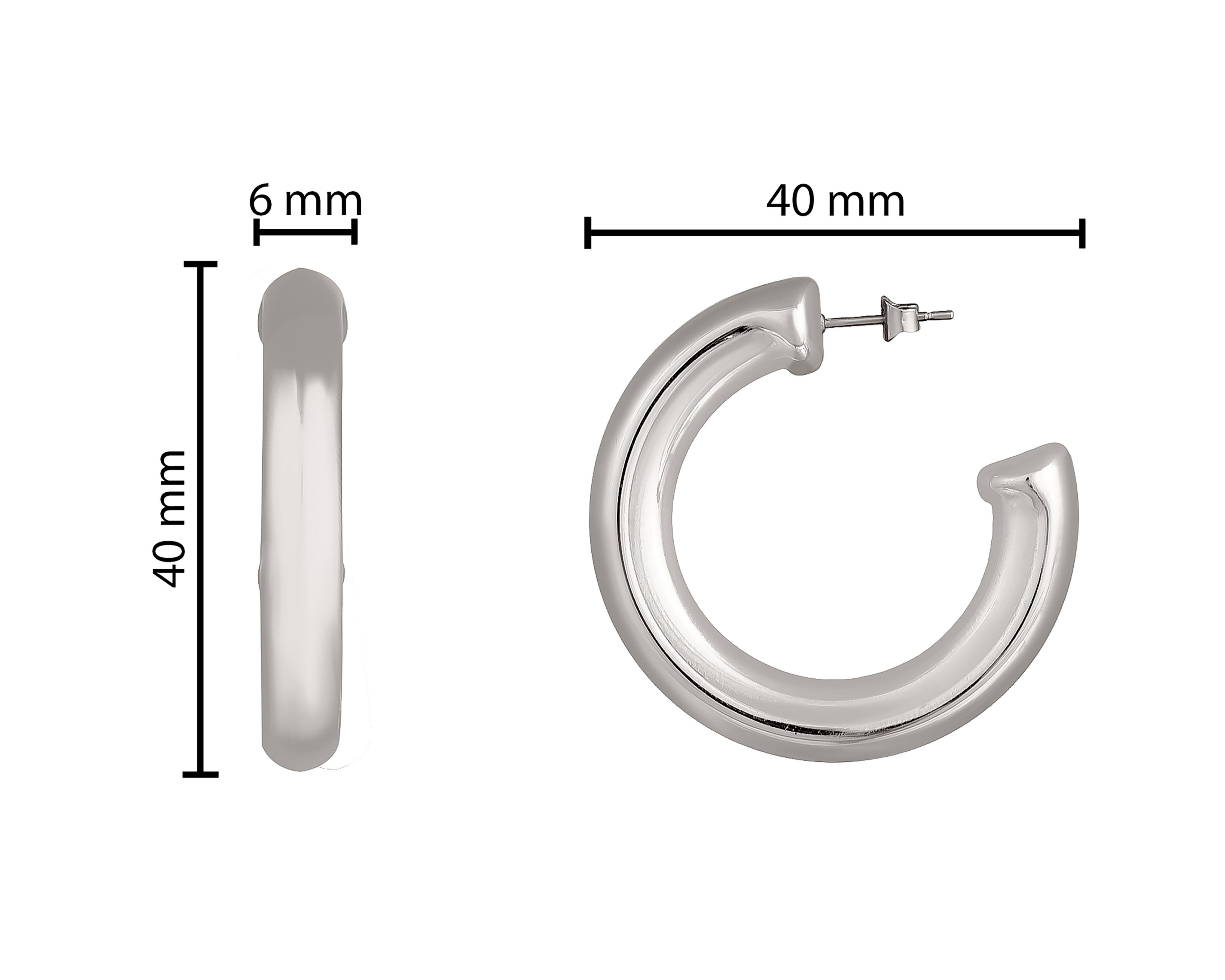 Foto 5 pulgar | Aretes de Acero Inoxidable Plafer