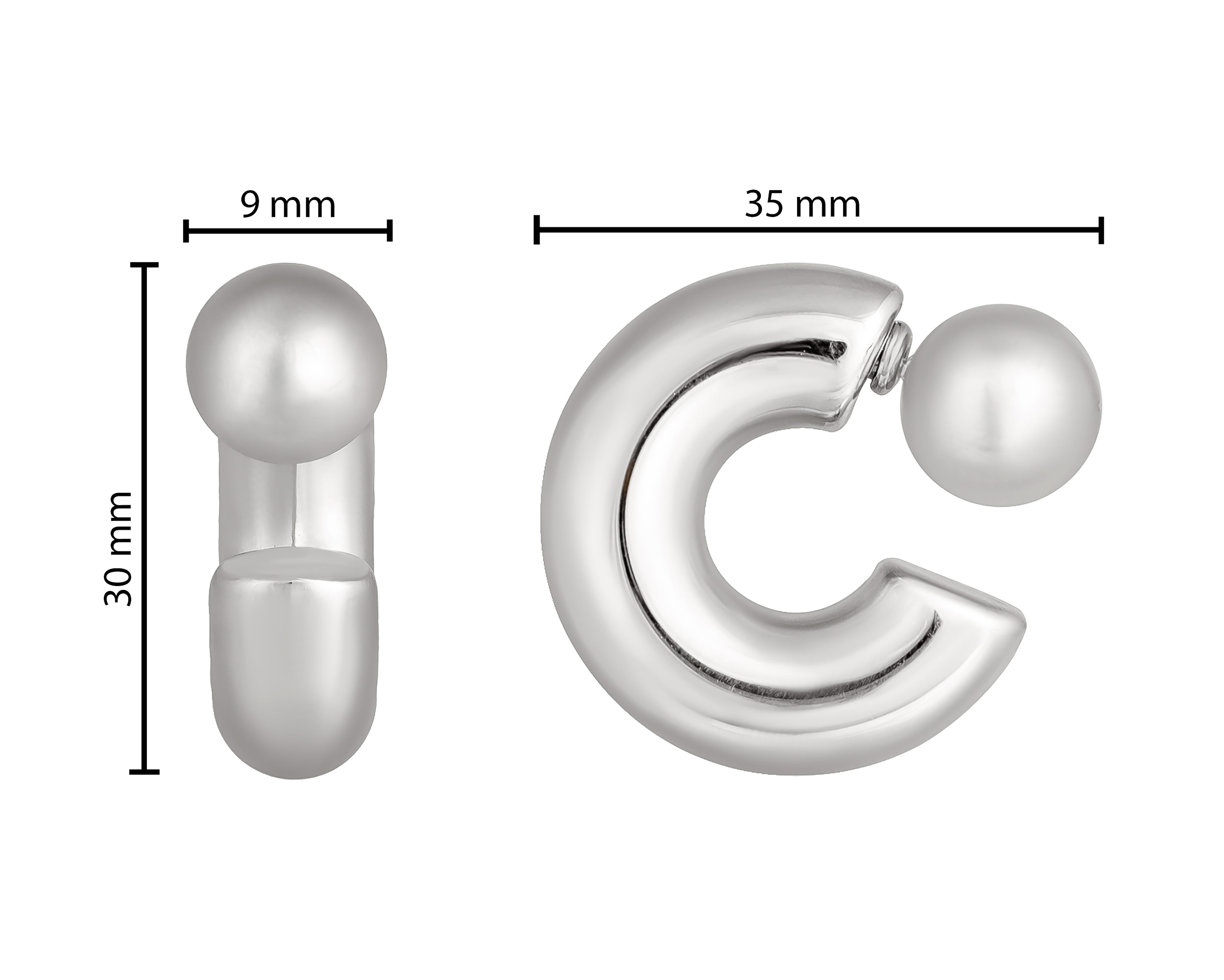 Foto 5 pulgar | Aretes de Acero Inoxidable Plafer