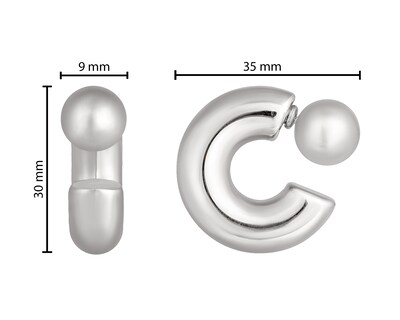 Foto 4 | Aretes de Acero Inoxidable Plafer