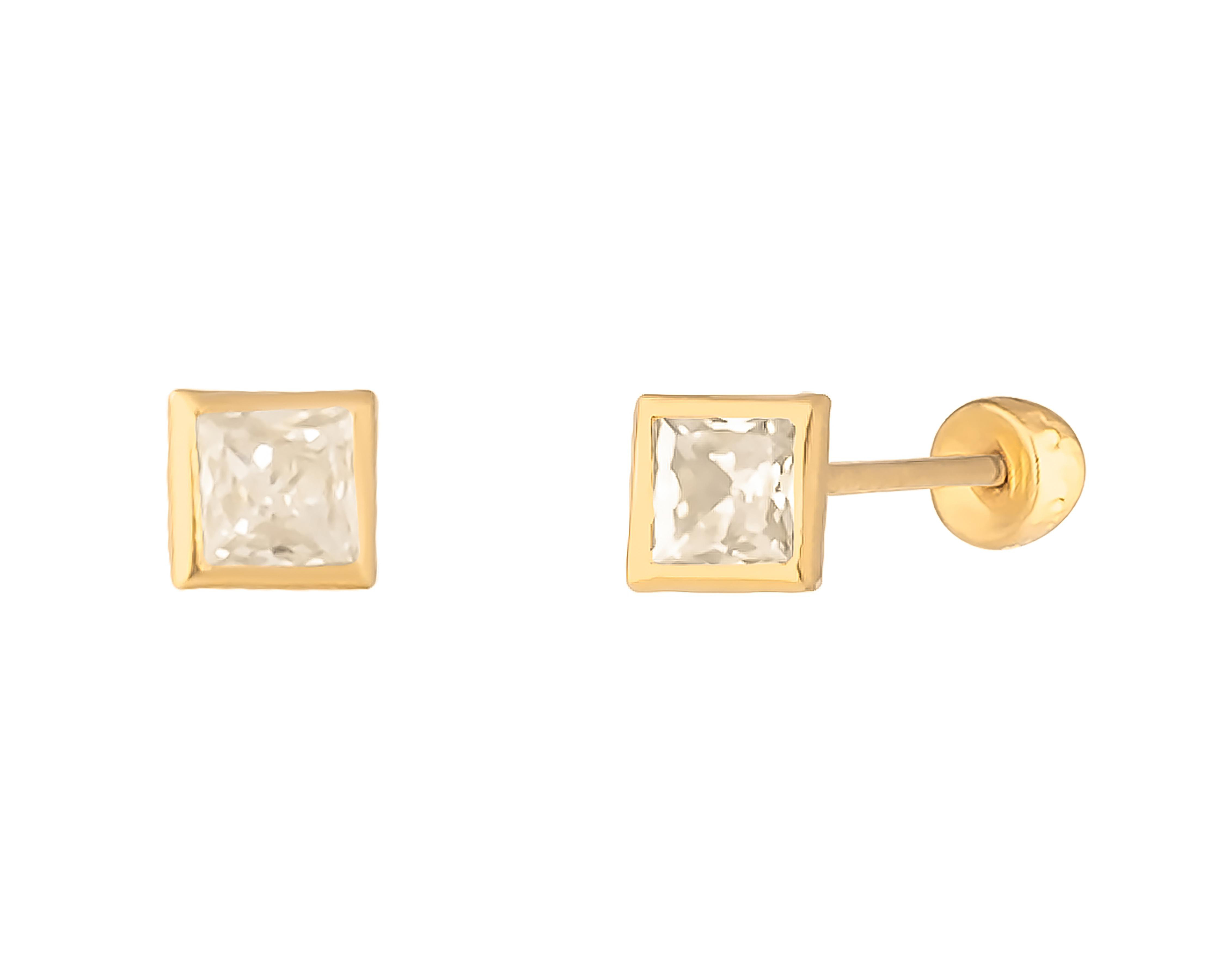Broqueles de Oro 10K Baby Colors $499