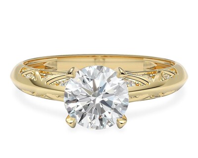 Foto 2 | Anillo De Compromiso de Oro 14K Talla 6 - 6.5