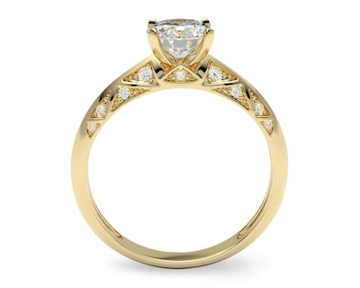 Foto 3 | Anillo De Compromiso de Oro 14K Talla 6 - 6.5