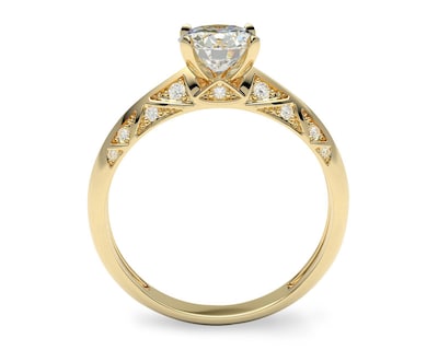 Foto 3 | Anillo De Compromiso de Oro 14K Talla 7 - 7.5