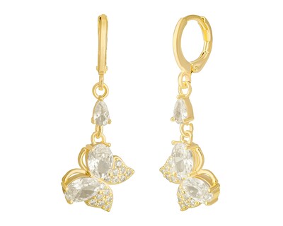 Foto 2 | Aretes de Chapa de Oro 18K Plafer