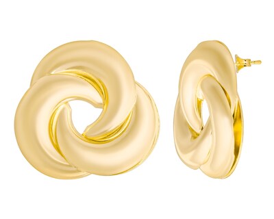 Foto 2 | Aretes de Chapa de Oro 18K Plafer