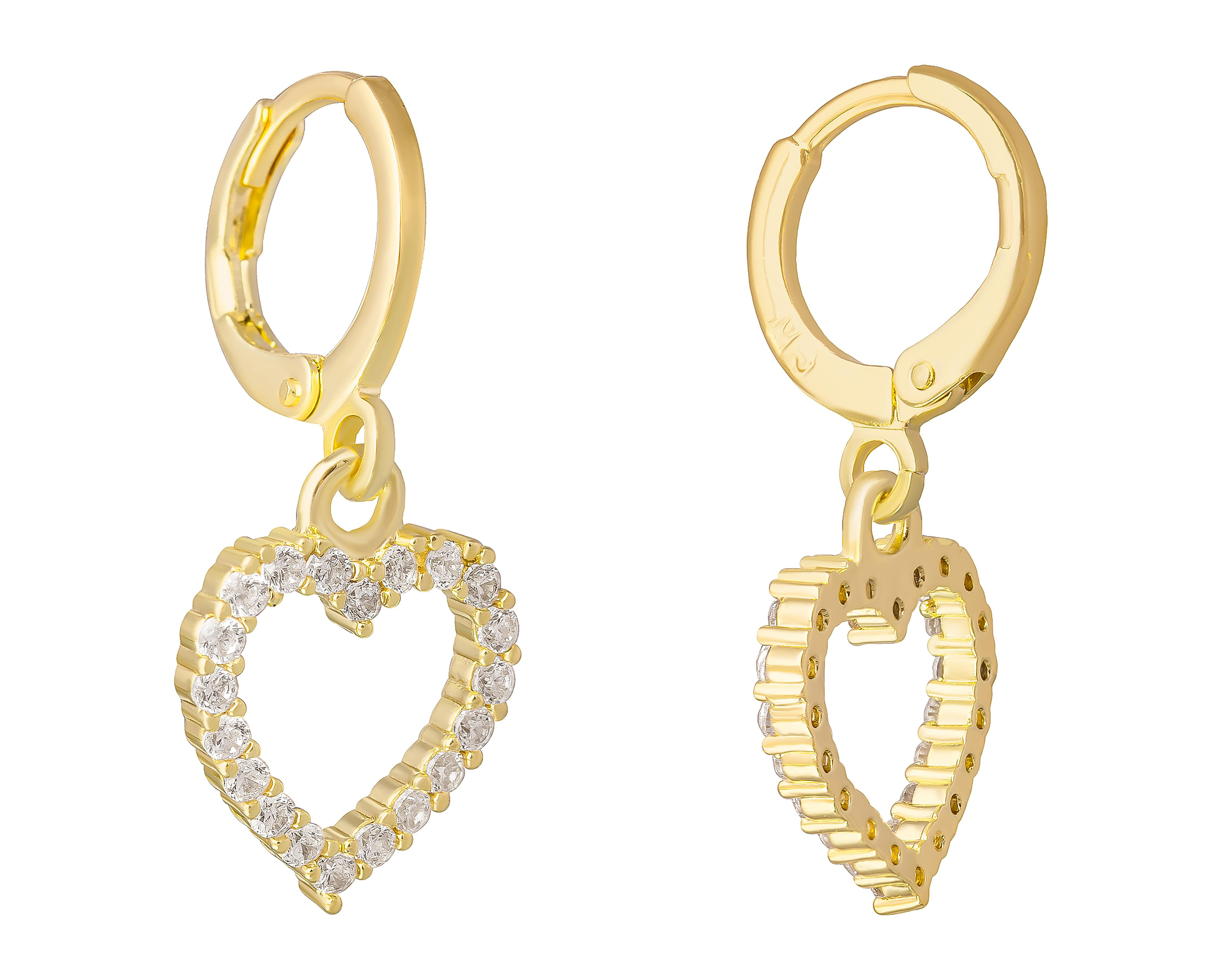 Foto 4 pulgar | Aretes Chapa de Oro 18K Plafer