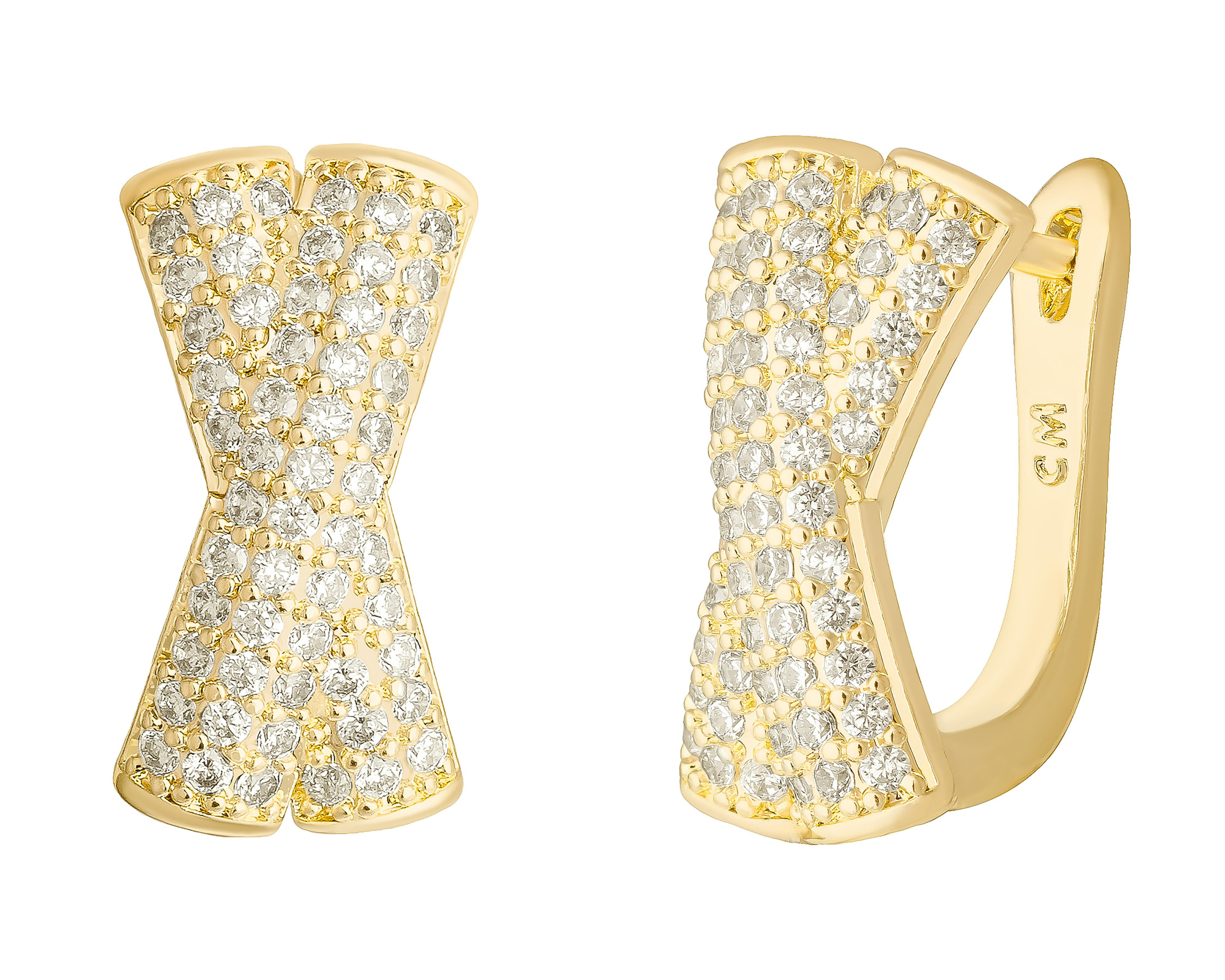 Foto 2 | Aretes Chapa de Oro 18K Plafer