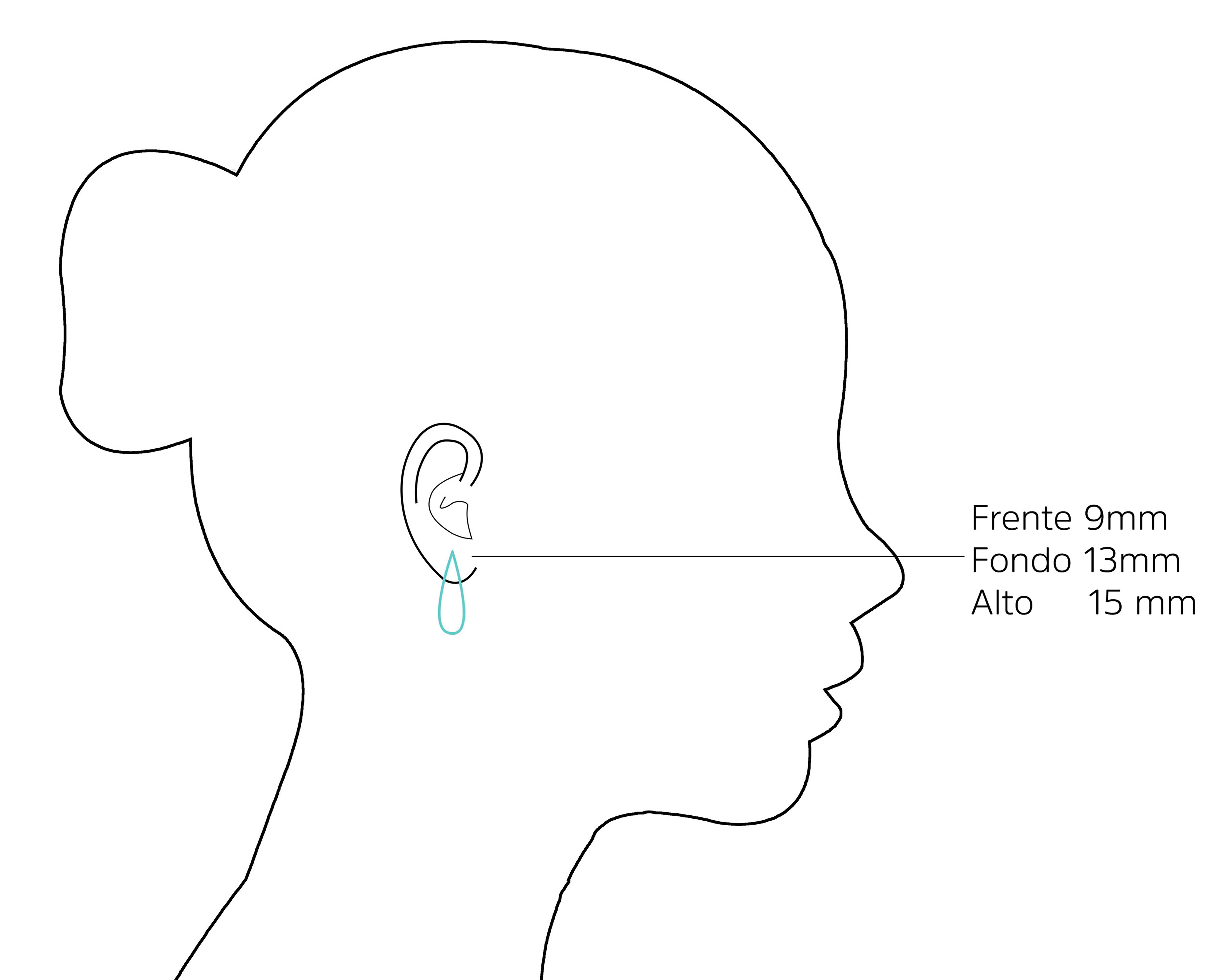 Foto 5 pulgar | Aretes Chapa de Oro 18K Plafer